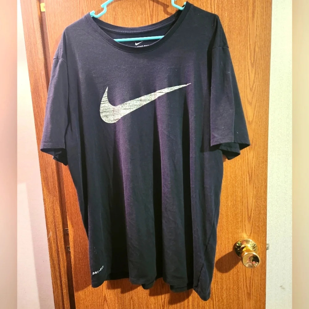 Nike XXL Black Nike Logo Short Sleeve Men's T-Shirt